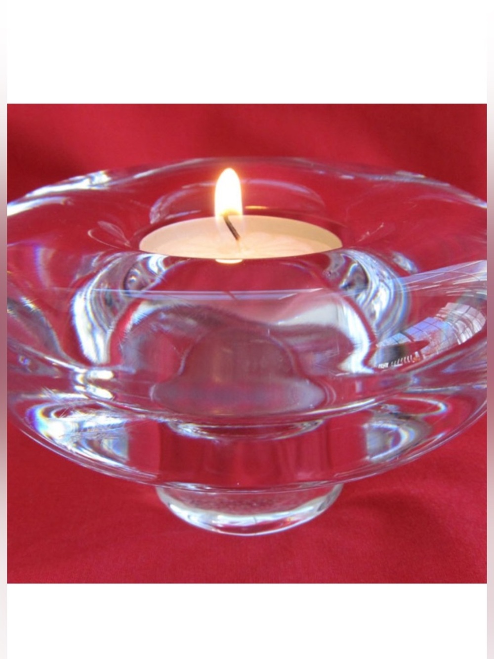 Mid Century Dansk Crystal Candle Holder Designed By Jens Quistgaard Votive Taper
